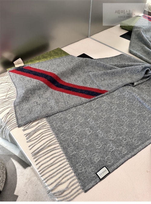Gucci 구찌 GG 웹 울 머플러 악세사리 7번 이미지