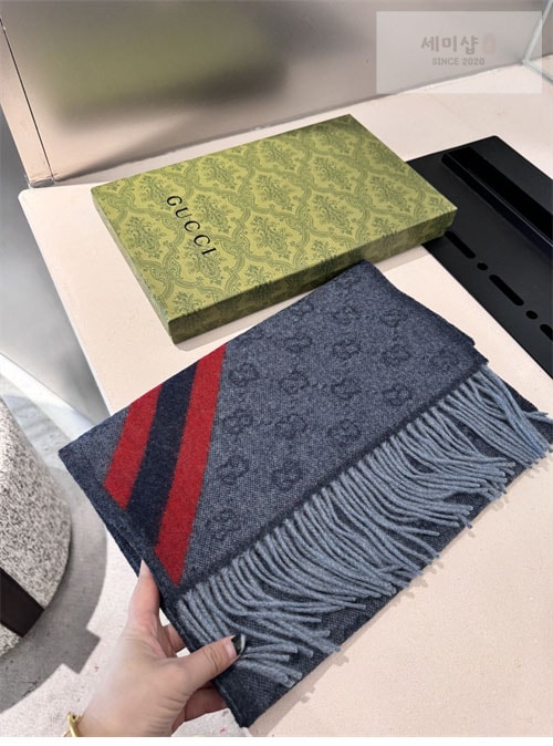 Gucci 구찌 GG 웹 울 머플러 악세사리 4번 이미지