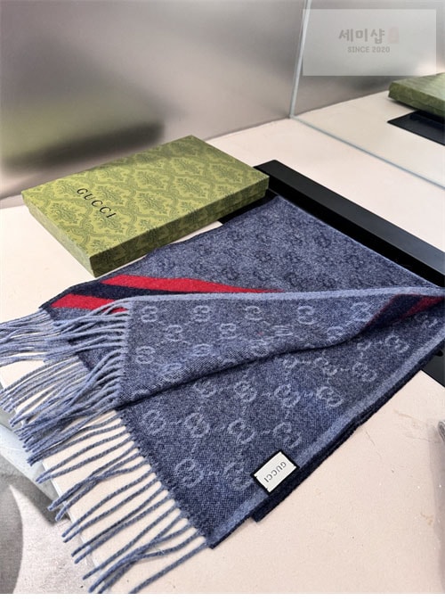Gucci 구찌 GG 웹 울 머플러 악세사리 6번 이미지