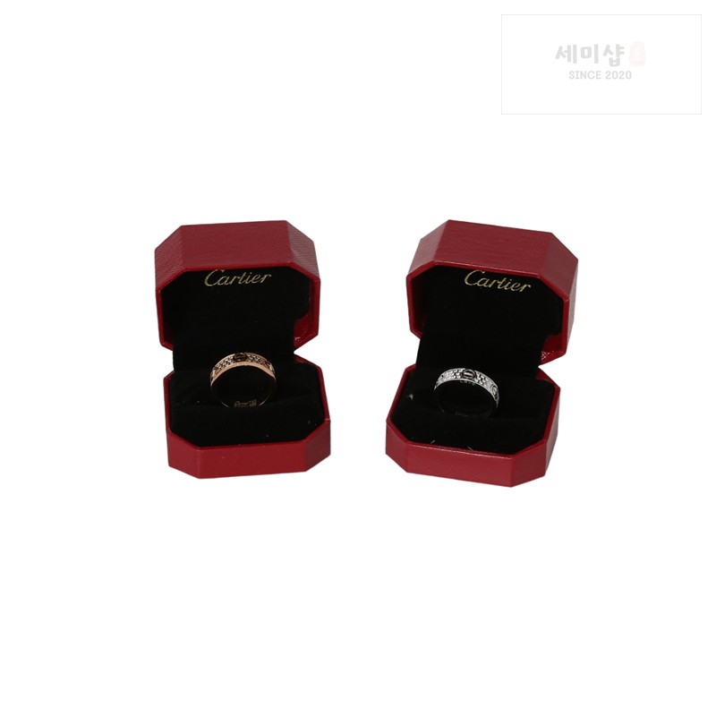 Cartier 까르띠에 다이아몬드 러브 링 로즈 골드 악세사리 5번 이미지