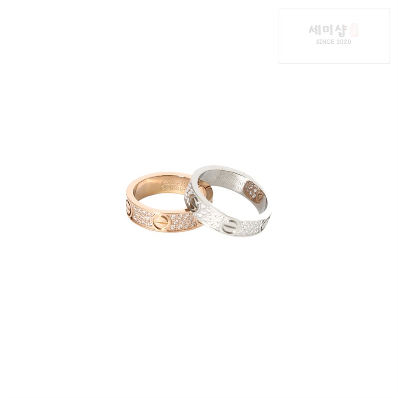 Cartier 까르띠에 다이아몬드 러브 링 로즈 골드 악세사리 10번 이미지