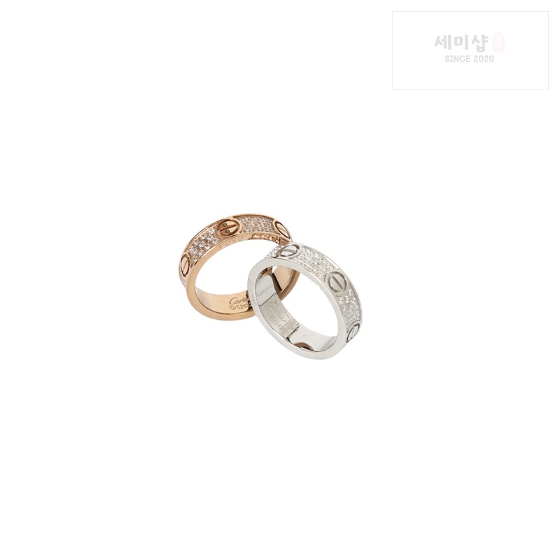 Cartier 까르띠에 다이아몬드 러브 링 로즈 골드 악세사리 11번 이미지