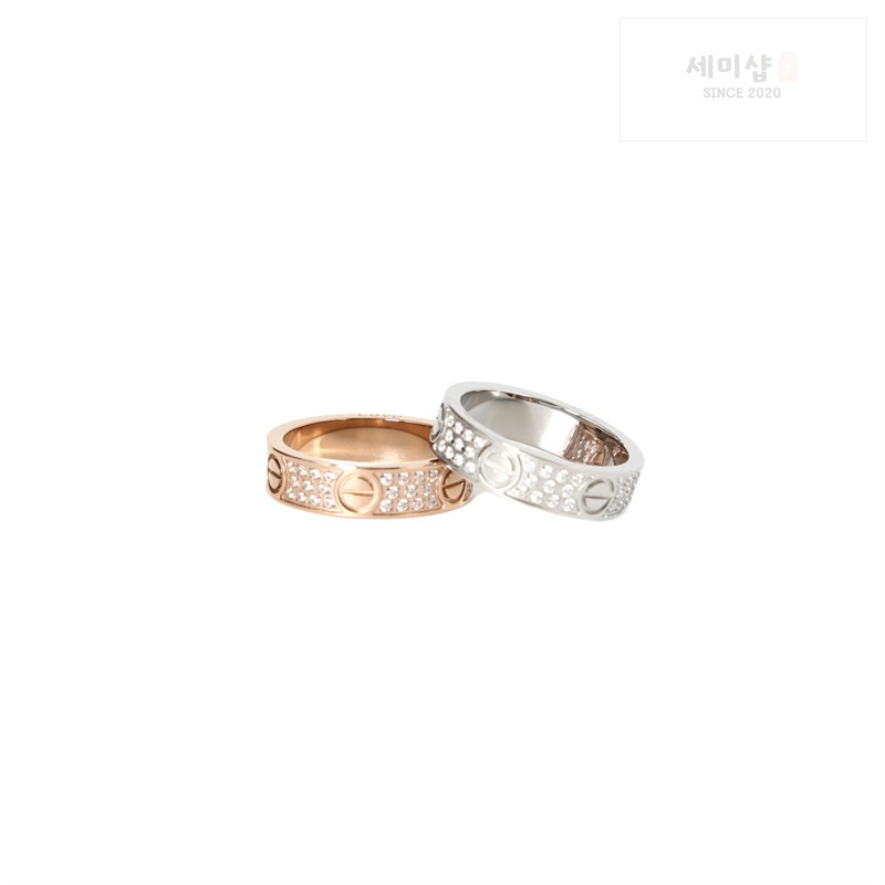 Cartier 까르띠에 다이아몬드 러브 링 로즈 골드 악세사리 12번 이미지