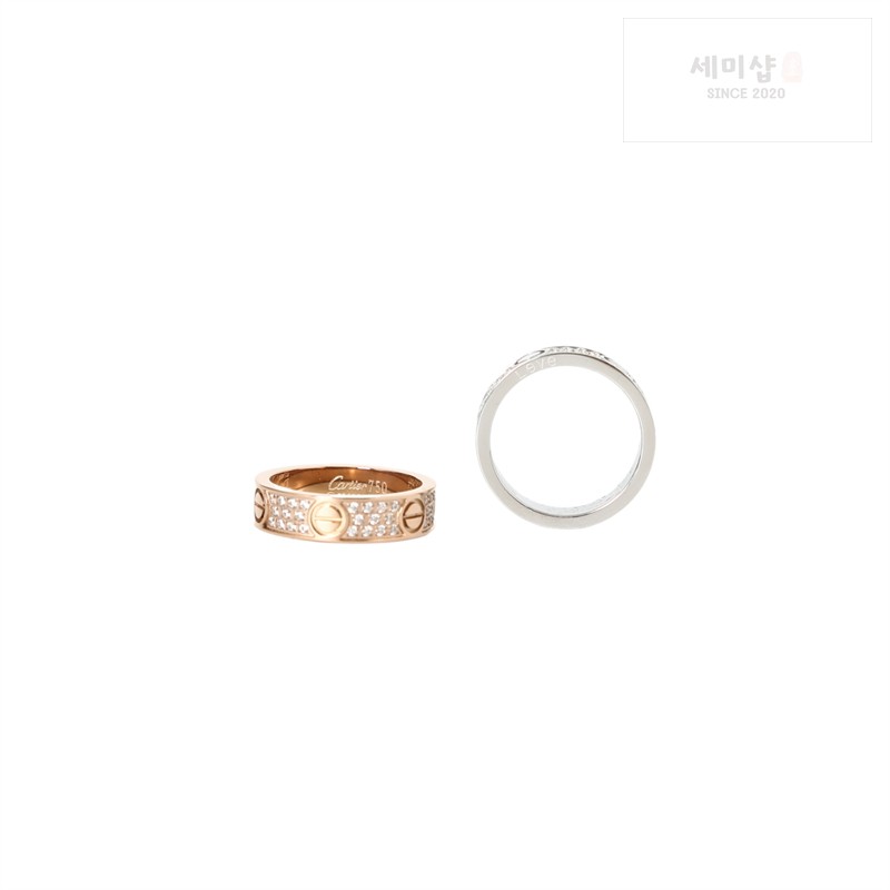 Cartier 까르띠에 다이아몬드 러브 링 로즈 골드 악세사리 13번 이미지