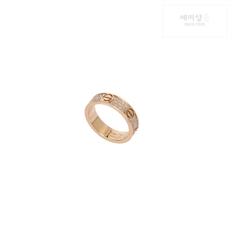Cartier 까르띠에 다이아몬드 러브 링 로즈 골드 악세사리 7번 이미지
