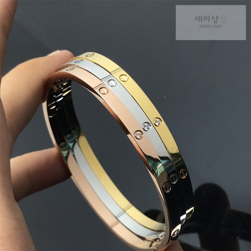 Cartier 까르띠에 러브 브레이슬릿 다이아몬드 옐로우 골드 악세사리 3번 이미지