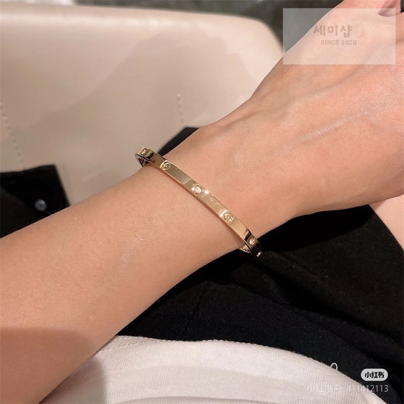 Cartier 까르띠에 러브 브레이슬릿 다이아몬드 옐로우 골드 악세사리 7번 이미지
