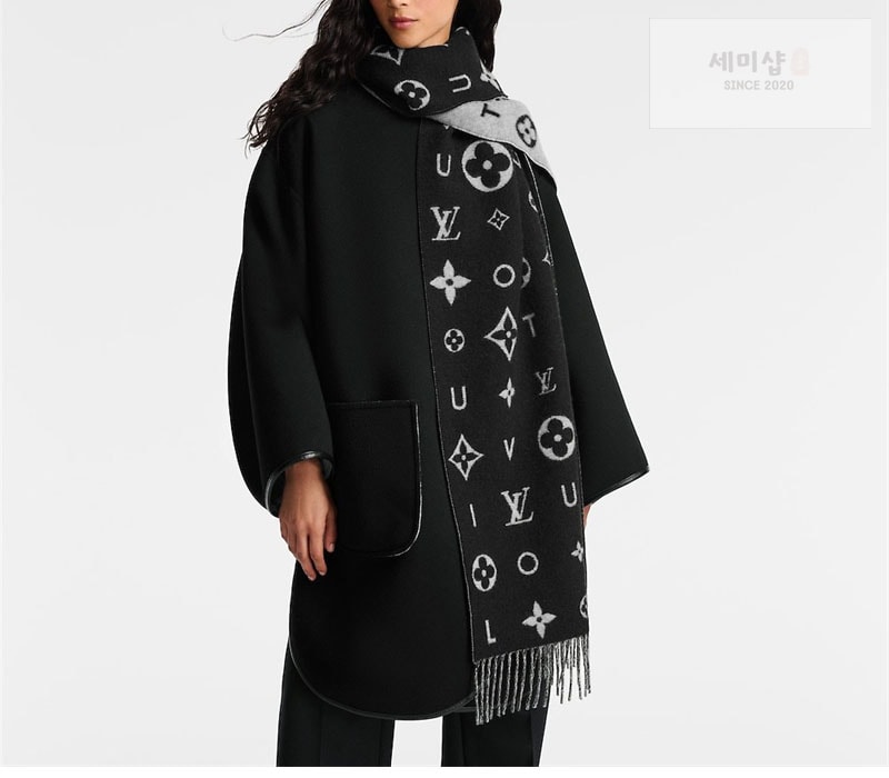 루이비통 루이비통 레이캬비크 2.0 스카프 머플러 블랙 악세사리 9번 이미지