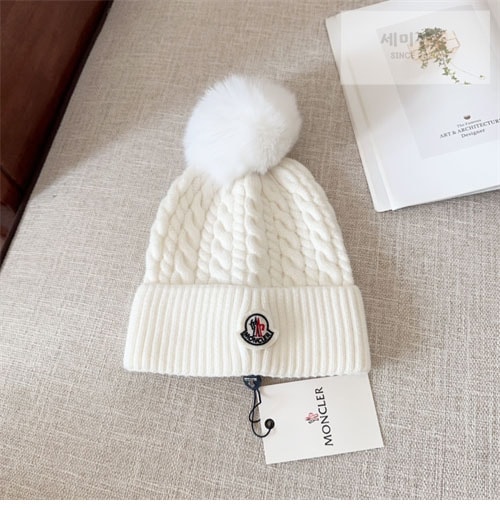 Moncler 몽클레어 로고패치 울 폼폼 비니 악세사리 27번 이미지