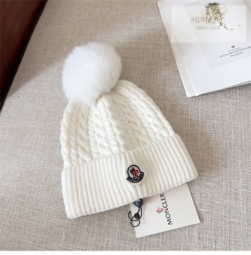 Moncler 몽클레어 로고패치 울 폼폼 비니 악세사리 2번 이미지