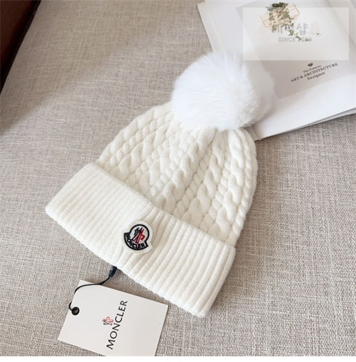 Moncler 몽클레어 로고패치 울 폼폼 비니 악세사리 4번 이미지