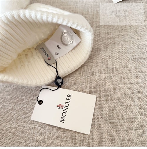 Moncler 몽클레어 로고패치 울 폼폼 비니 악세사리 5번 이미지
