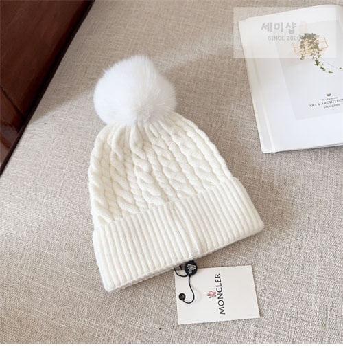 Moncler 몽클레어 로고패치 울 폼폼 비니 악세사리 7번 이미지