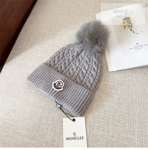 Moncler 몽클레어 로고패치 울 폼폼 비니 악세사리 9번 이미지