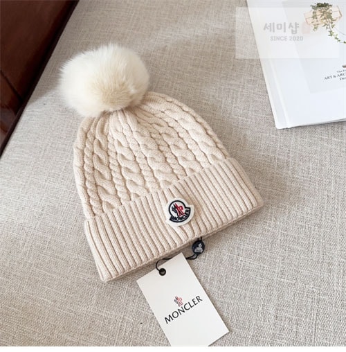 Moncler 몽클레어 로고패치 울 폼폼 비니 악세사리 16번 이미지