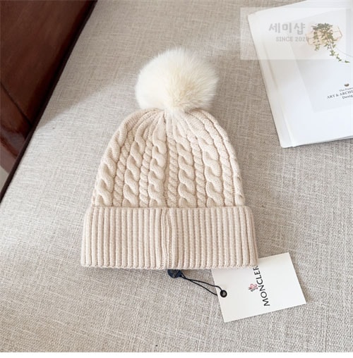 Moncler 몽클레어 로고패치 울 폼폼 비니 악세사리 33번 이미지