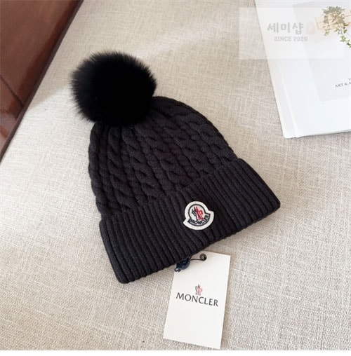 Moncler 몽클레어 로고패치 울 폼폼 비니 악세사리 20번 이미지