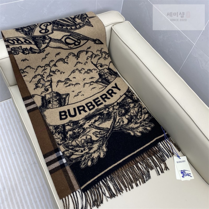 Burberry 버버리 리버서블 EKD 캐시미어 스카프 머플러 악세사리 7번 이미지