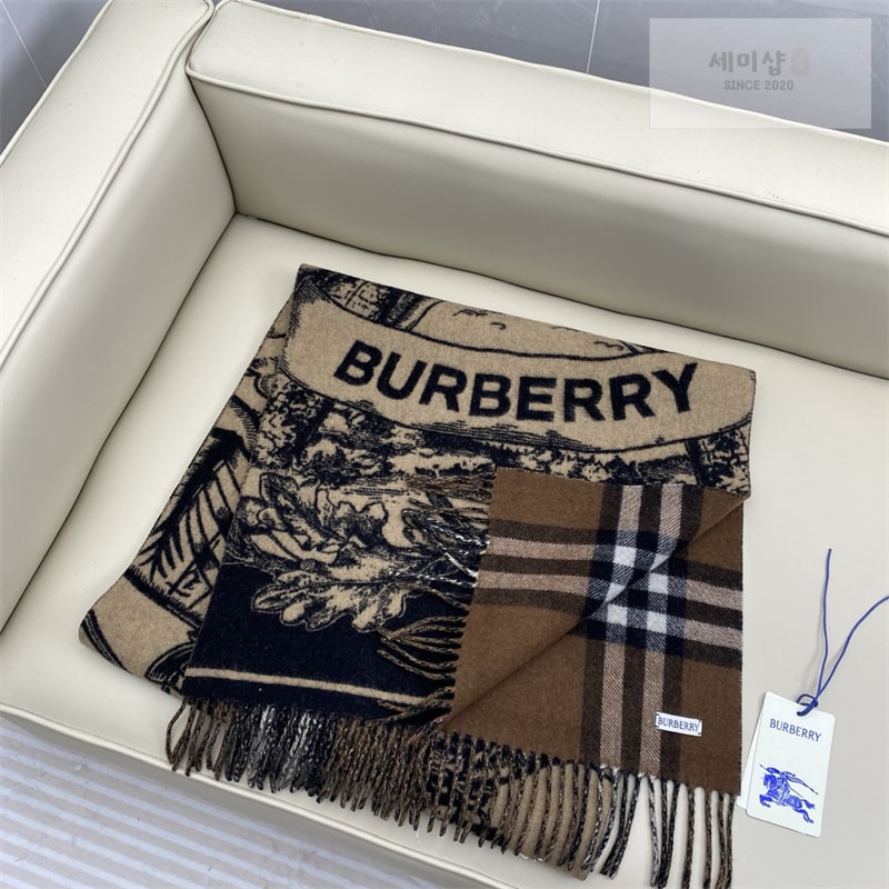 Burberry 버버리 리버서블 EKD 캐시미어 스카프 머플러 악세사리 3번 이미지