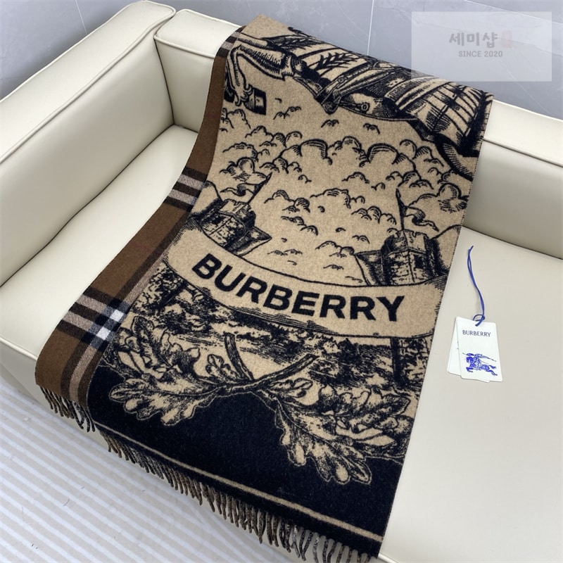 Burberry 버버리 리버서블 EKD 캐시미어 스카프 머플러 악세사리 4번 이미지