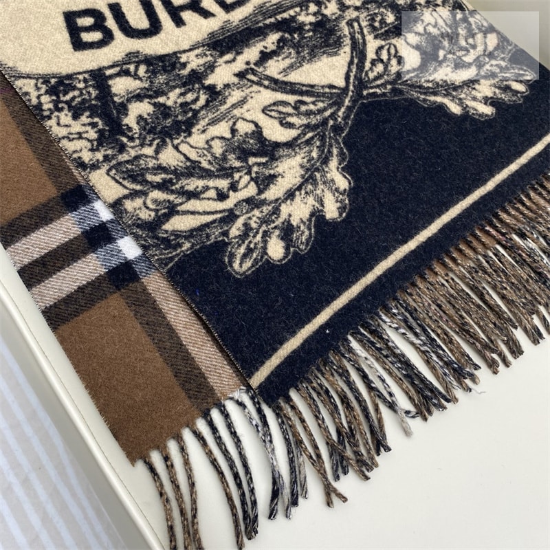 Burberry 버버리 리버서블 EKD 캐시미어 스카프 머플러 악세사리 9번 이미지