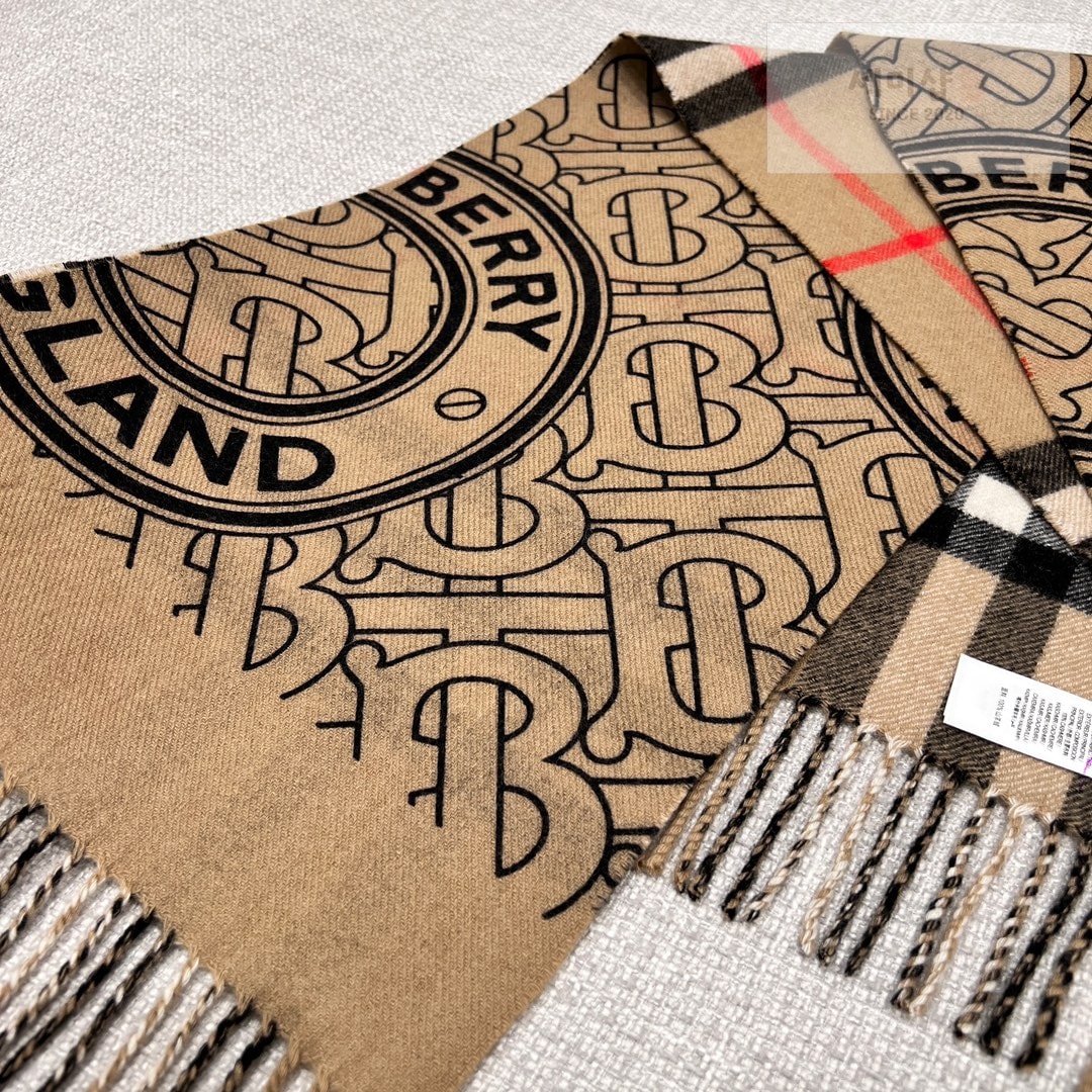 Burberry 버버리 리버시블 체크 모노그램 캐시미어 스카프 머플러 2컬러 악세사리 17번 이미지