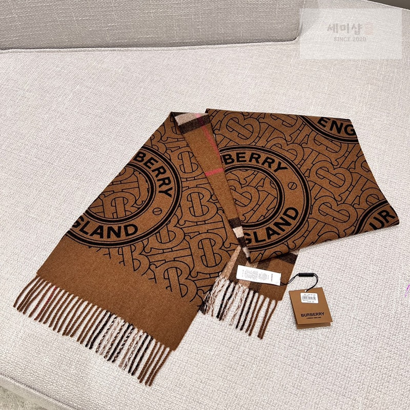 Burberry 버버리 모노그램 리버시블 캐시미어 머플러 스카프 악세사리 10번 이미지