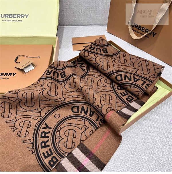 Burberry 버버리 모노그램 리버시블 캐시미어 머플러 스카프 악세사리 6번 이미지