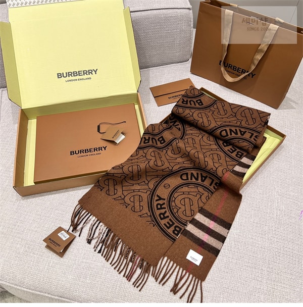 Burberry 버버리 모노그램 리버시블 캐시미어 머플러 스카프 악세사리 7번 이미지
