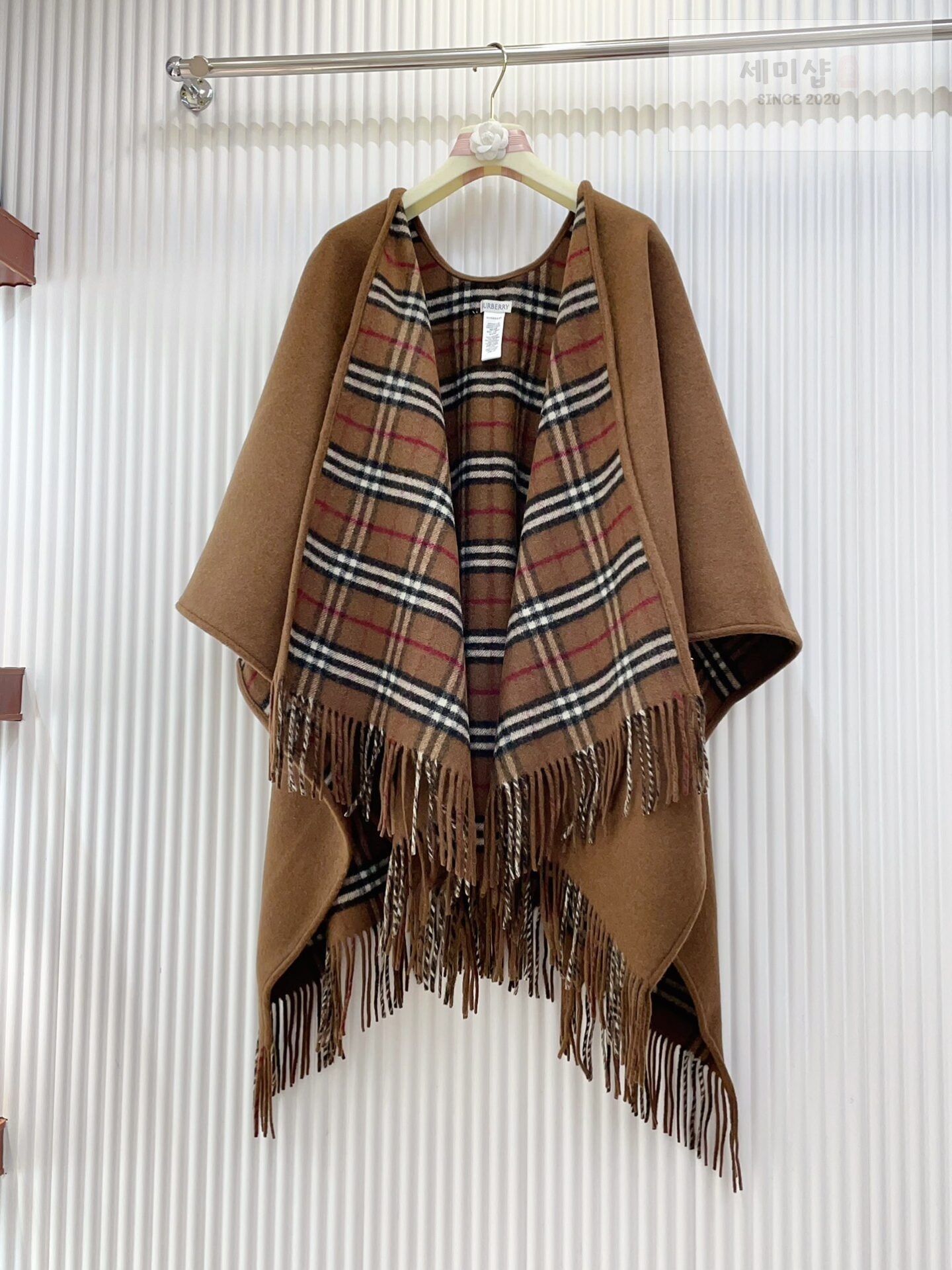Burberry 버버리 체크 울 리버시블 케이프 3컬러 악세사리 13번 이미지