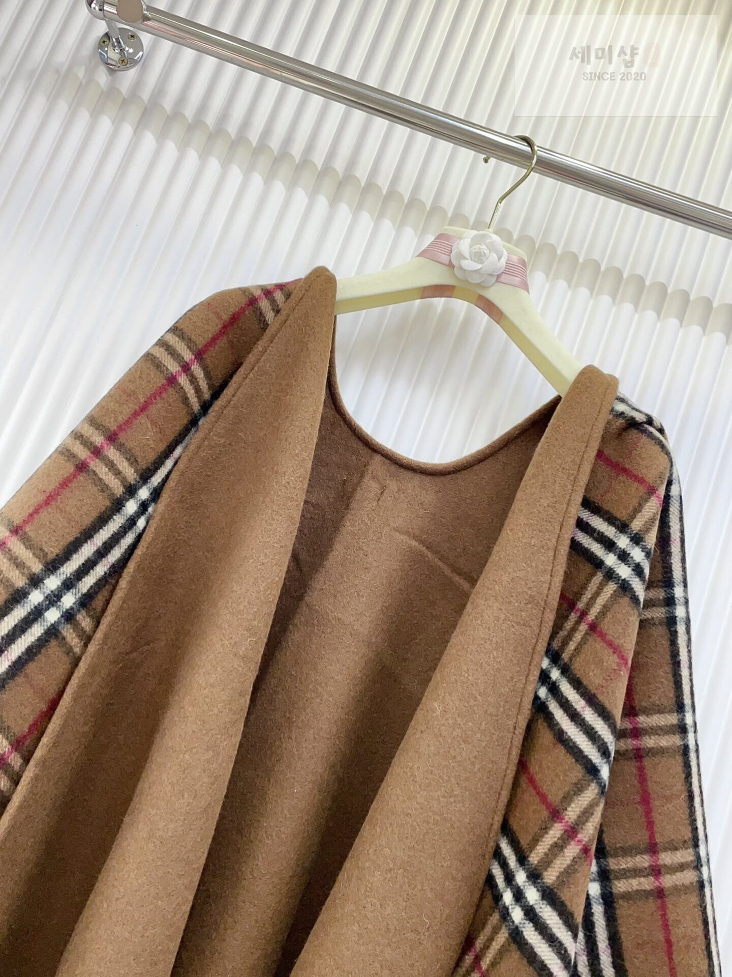 Burberry 버버리 체크 울 리버시블 케이프 3컬러 악세사리 2번 이미지