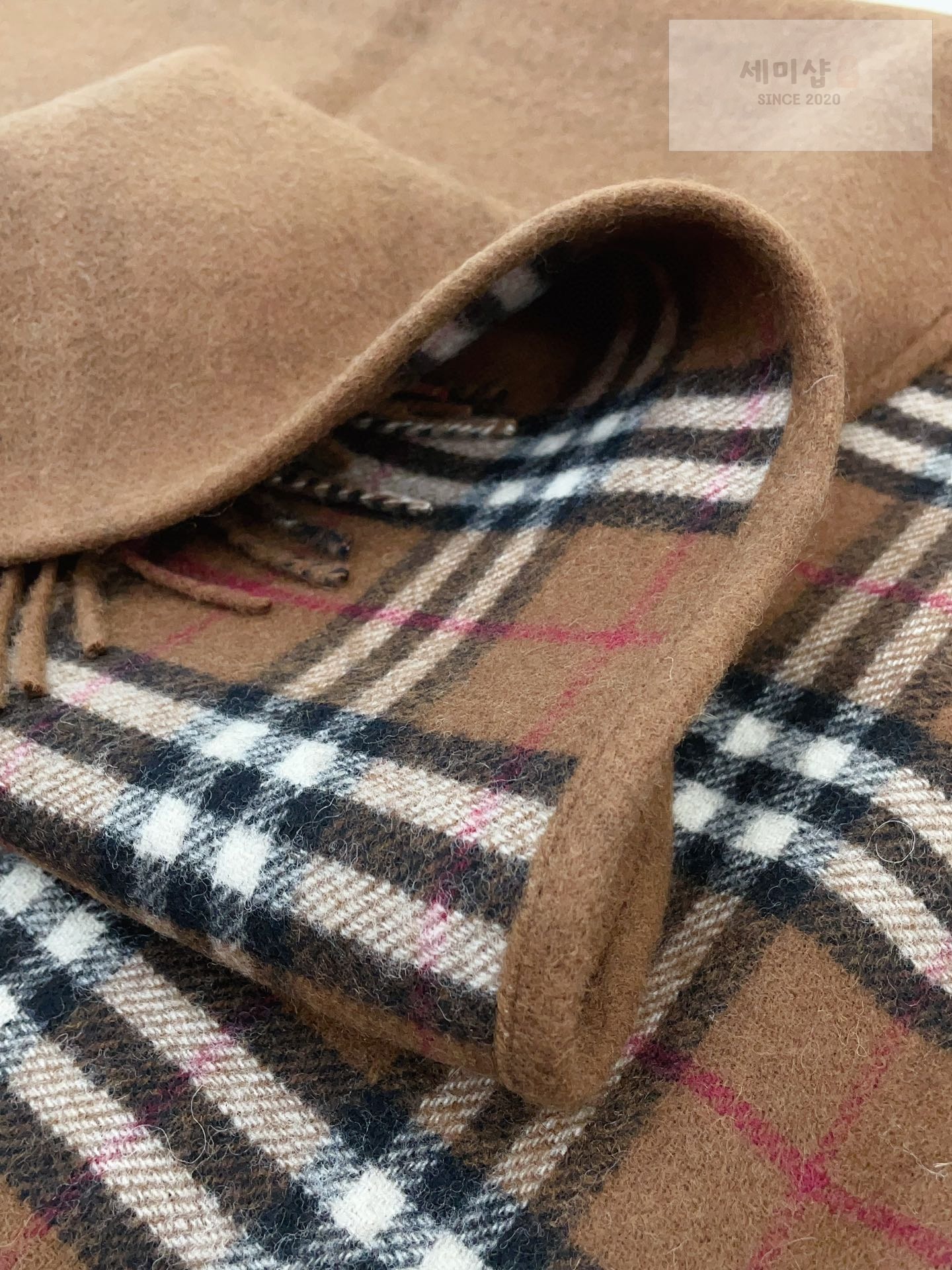 Burberry 버버리 체크 울 리버시블 케이프 3컬러 악세사리 10번 이미지