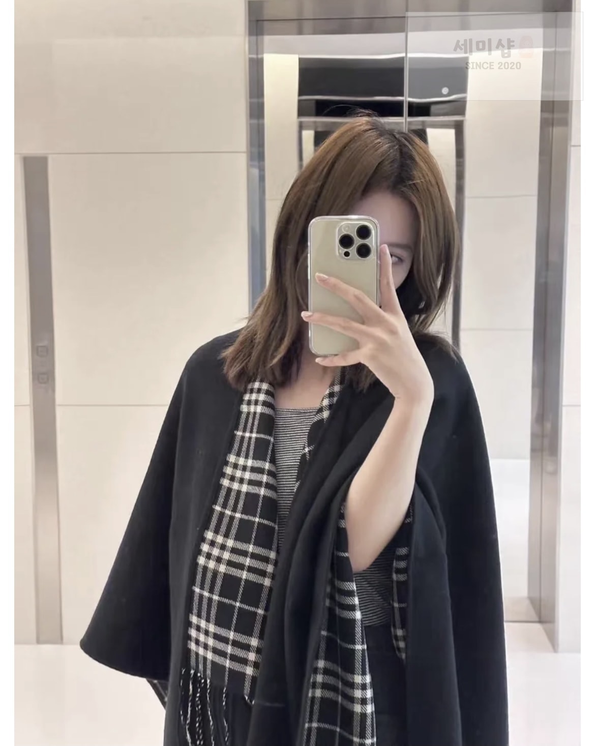 Burberry 버버리 체크 울 리버시블 케이프 3컬러 악세사리 11번 이미지