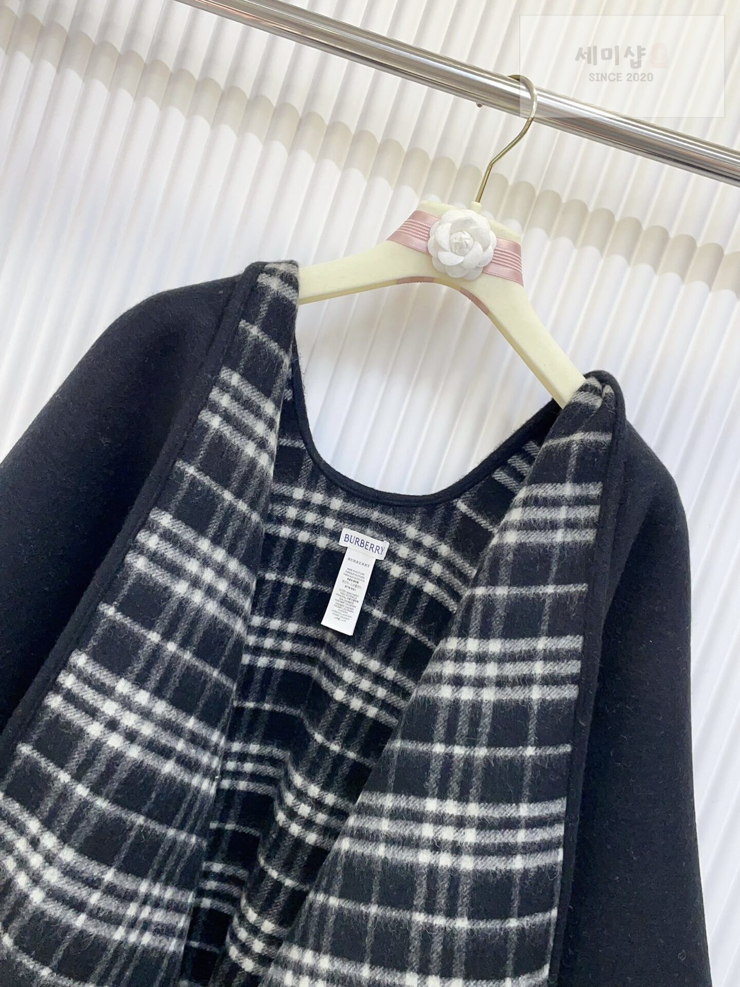 Burberry 버버리 체크 울 리버시블 케이프 3컬러 악세사리 12번 이미지