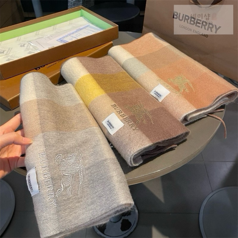 Burberry 버버리 체크 EKD 캐시미어 스카프 머플러 1# 악세사리 17번 이미지