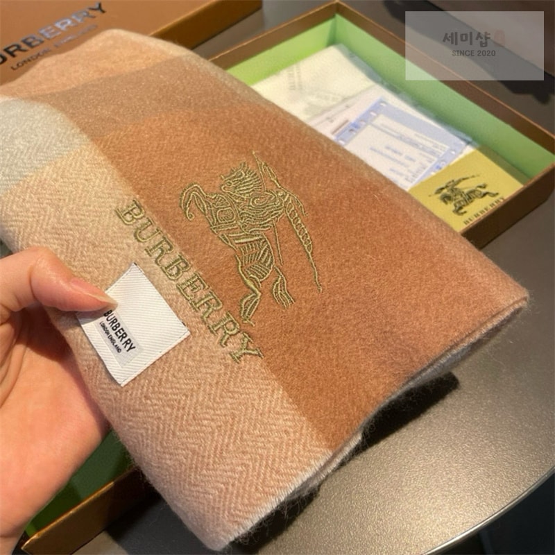 Burberry 버버리 체크 EKD 캐시미어 스카프 머플러 1# 악세사리 22번 이미지