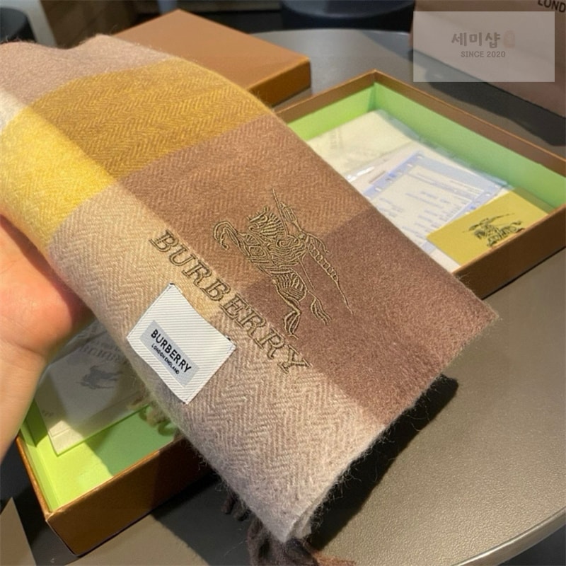 Burberry 버버리 체크 EKD 캐시미어 스카프 머플러 1# 악세사리 10번 이미지