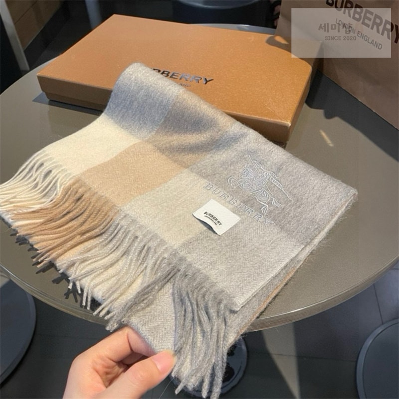 Burberry 버버리 체크 EKD 캐시미어 스카프 머플러 1# 악세사리 16번 이미지