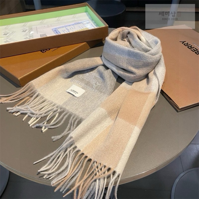 Burberry 버버리 체크 EKD 캐시미어 스카프 머플러 1# 악세사리 24번 이미지