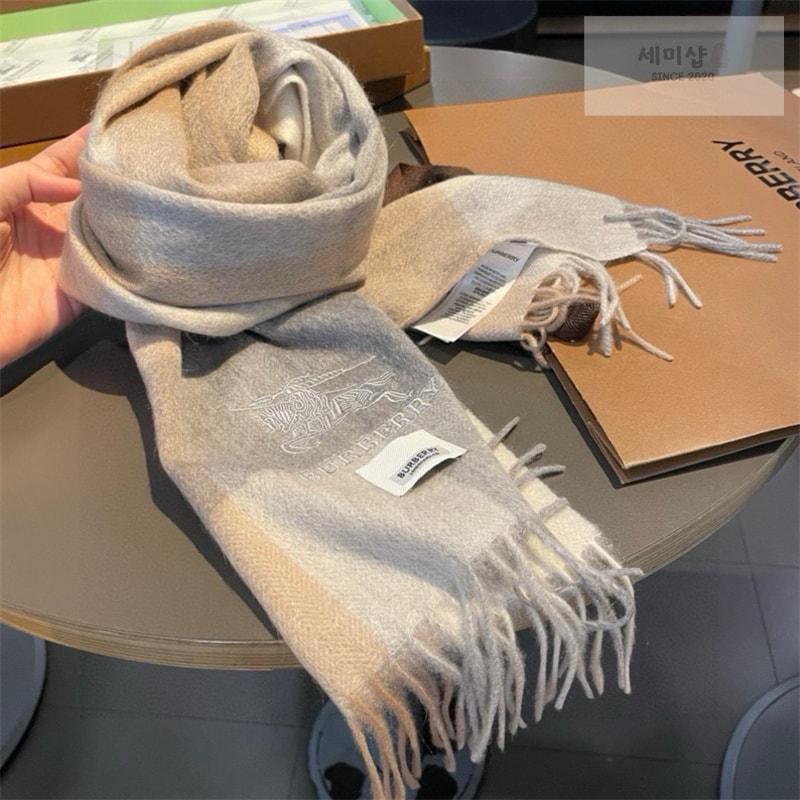 Burberry 버버리 체크 EKD 캐시미어 스카프 머플러 1# 악세사리 19번 이미지