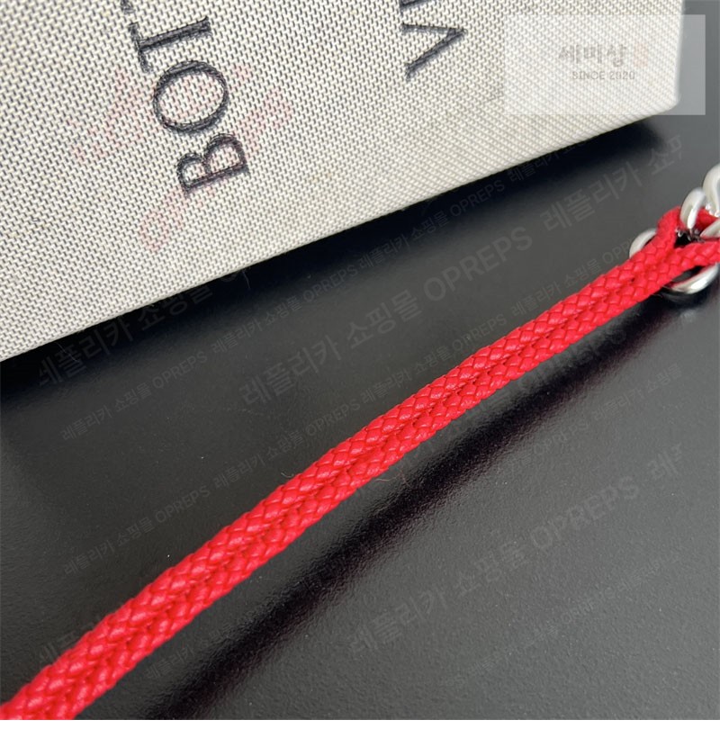 Bottega Veneta 보테가베네타 스털링 실버 브레이드 나파 레더 브레이슬릿 829387 브라운 악세사리 12번 이미지