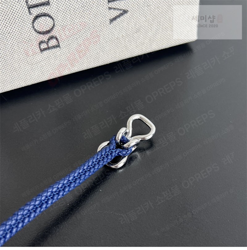 Bottega Veneta 보테가베네타 스털링 실버 브레이드 나파 레더 브레이슬릿 829387 브라운 악세사리 29번 이미지