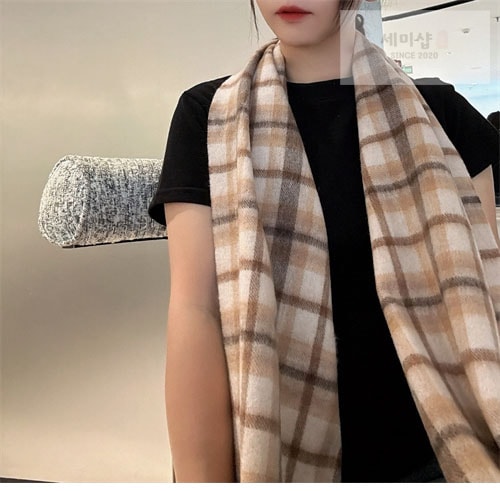 Vivienne Westwood 비비안웨스트우드 캐시미어 체크 머플러 악세사리 4번 이미지