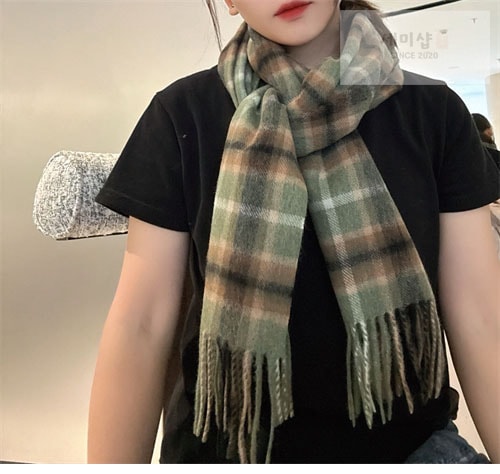 Vivienne Westwood 비비안웨스트우드 캐시미어 체크 머플러 악세사리 20번 이미지