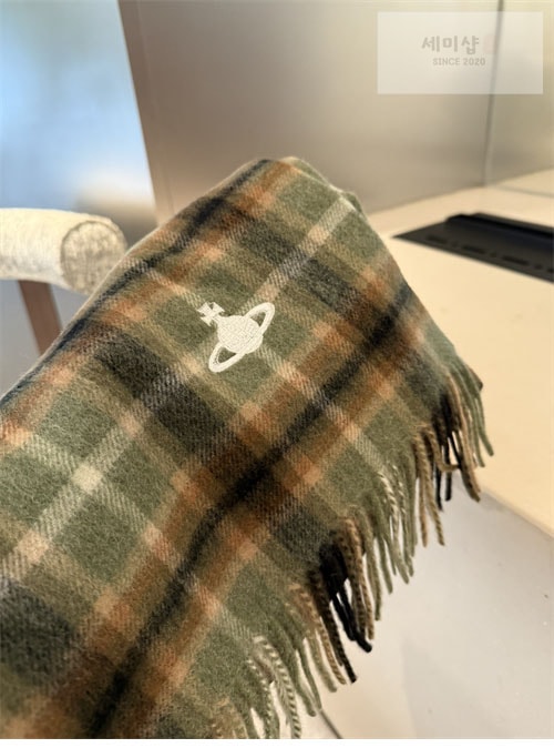 Vivienne Westwood 비비안웨스트우드 캐시미어 체크 머플러 악세사리 11번 이미지