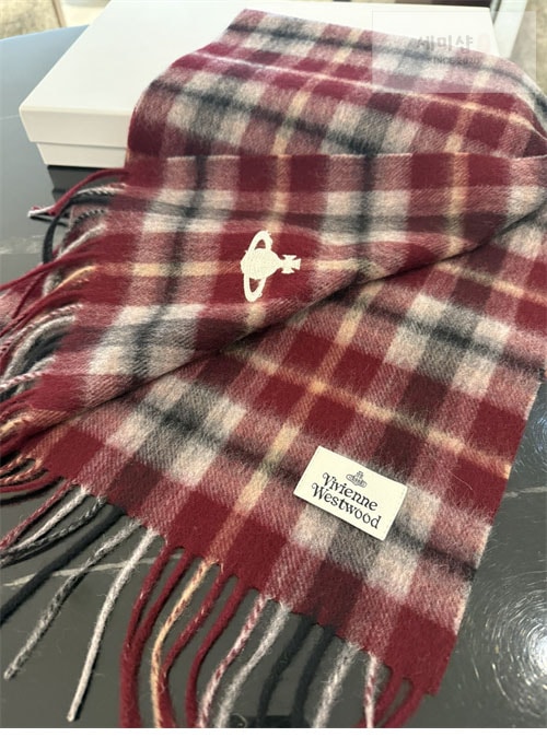 Vivienne Westwood 비비안웨스트우드 캐시미어 체크 머플러 악세사리 16번 이미지