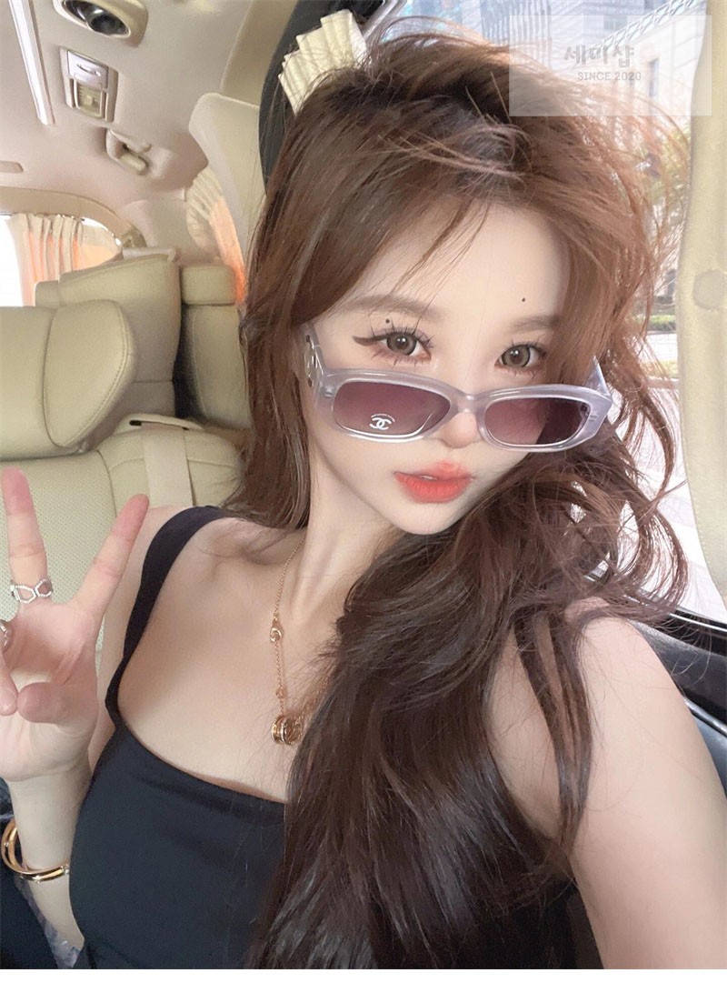 C H A N E L 샤넬 직사각 아세테이트 선글라스 악세사리 2번 이미지