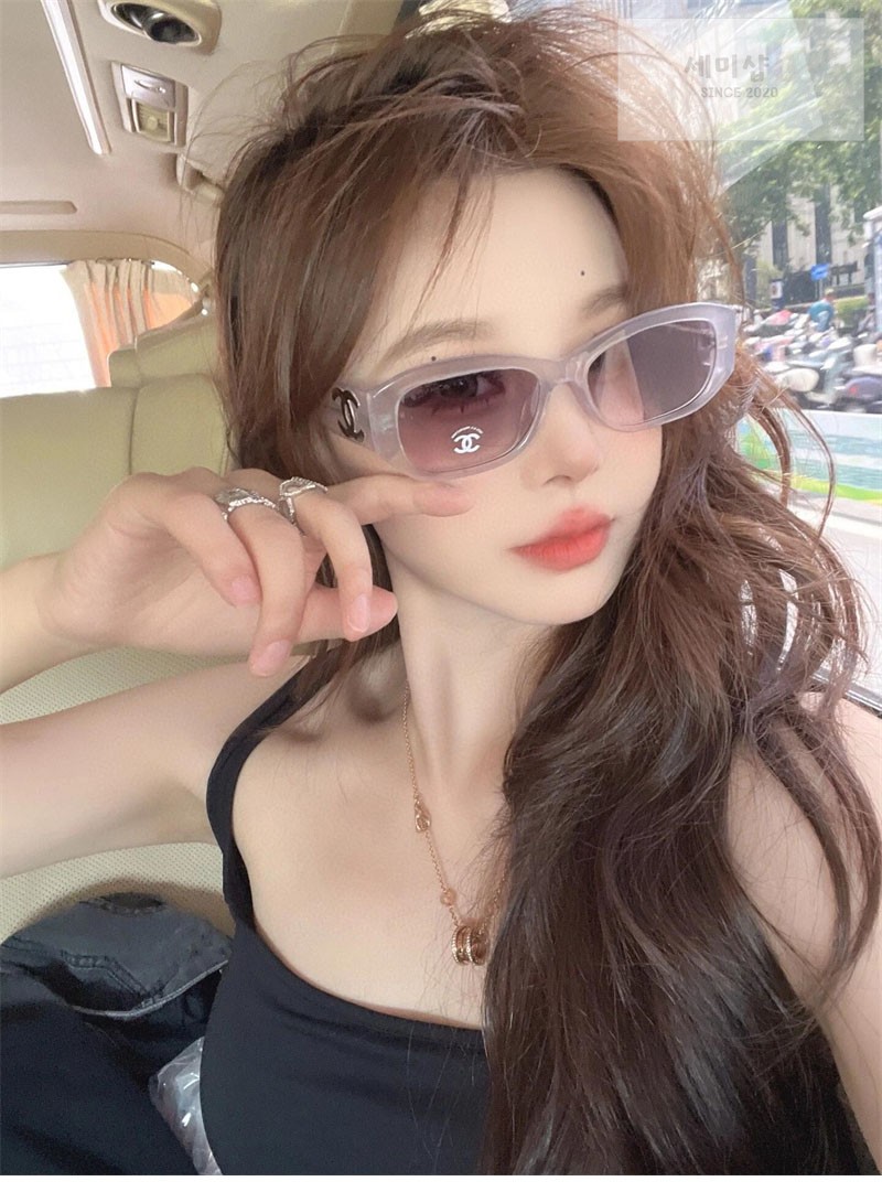 C H A N E L 샤넬 직사각 아세테이트 선글라스 악세사리 3번 이미지