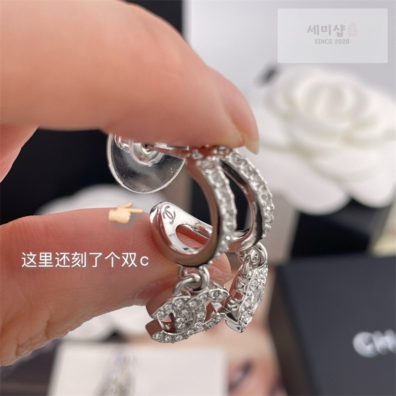 C H A N E L 샤넬 CC 펜던트 이어링 악세사리 8번 이미지