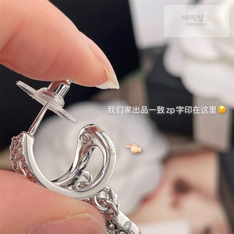 C H A N E L 샤넬 CC 펜던트 이어링 악세사리 9번 이미지